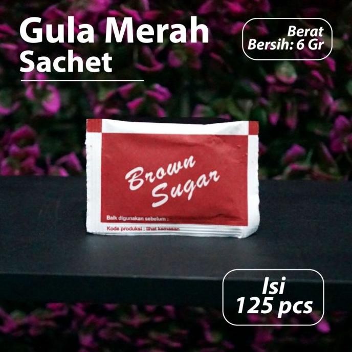 

[Isi 125 pcs] Brown Sugar Sachets - Gula Merah Saset Hotel - Gula Aren nUg