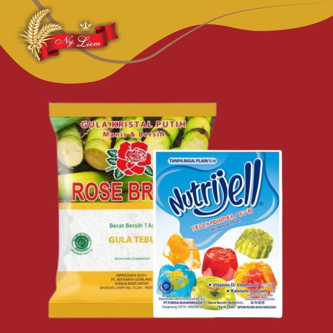 

Paket ROSE BRAND Gula TEBU 1 kg + NUTRIJELL Plain 15 gram nUg