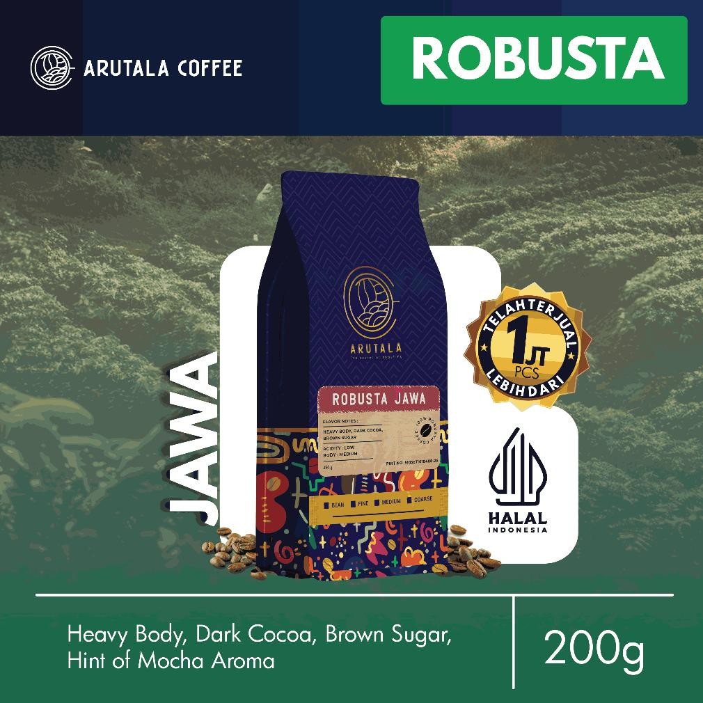 

ARUTALA Kopi Robusta Jawa Java Coffee Indonesia 200 gram