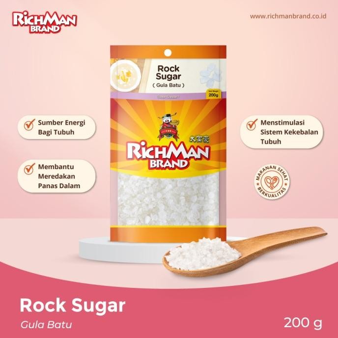 

RichMan Brand Rock Sugar (Gula Batu) 200 gr nUg