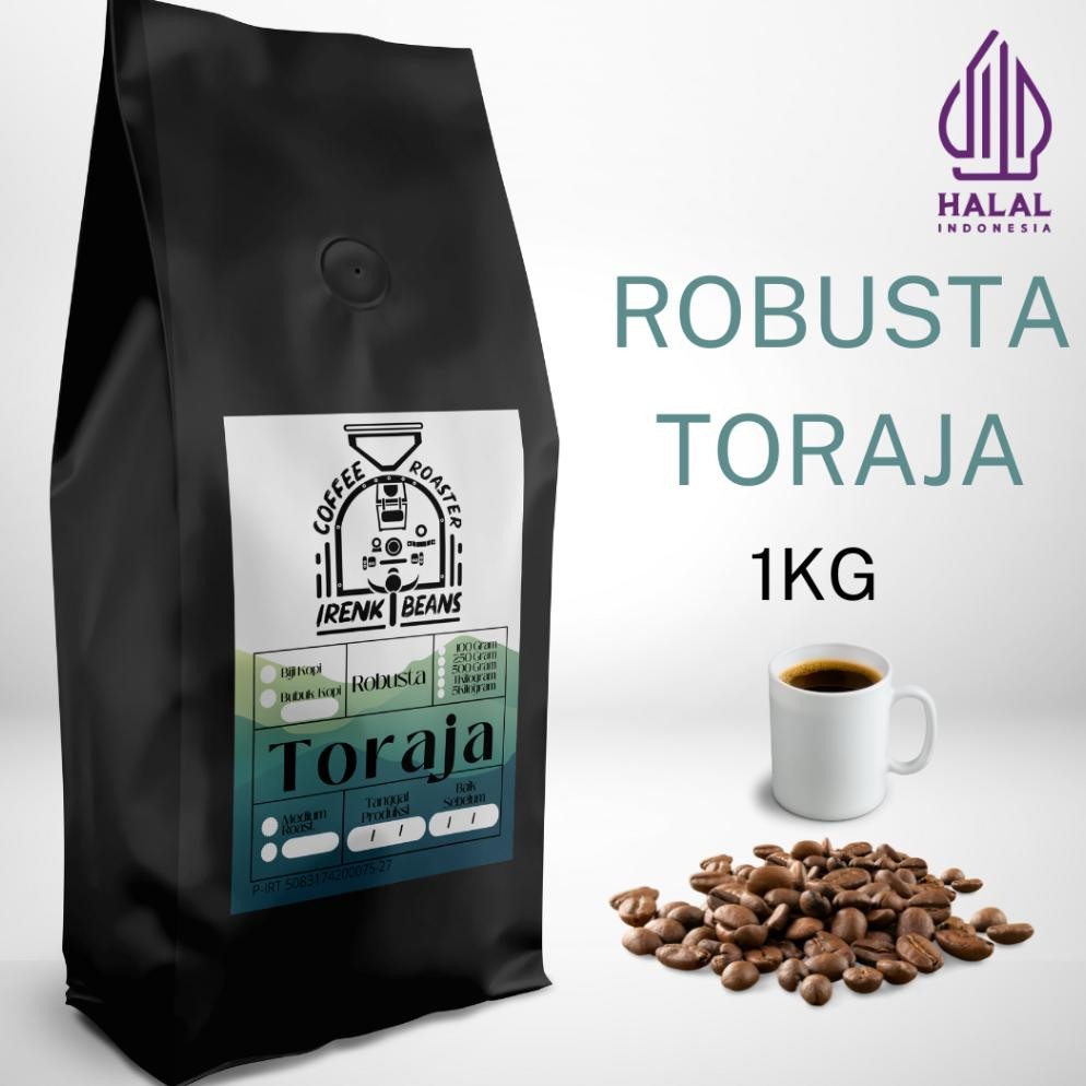 

Kopi Robusta Toraja 1000g 1kg Biji Bubuk
