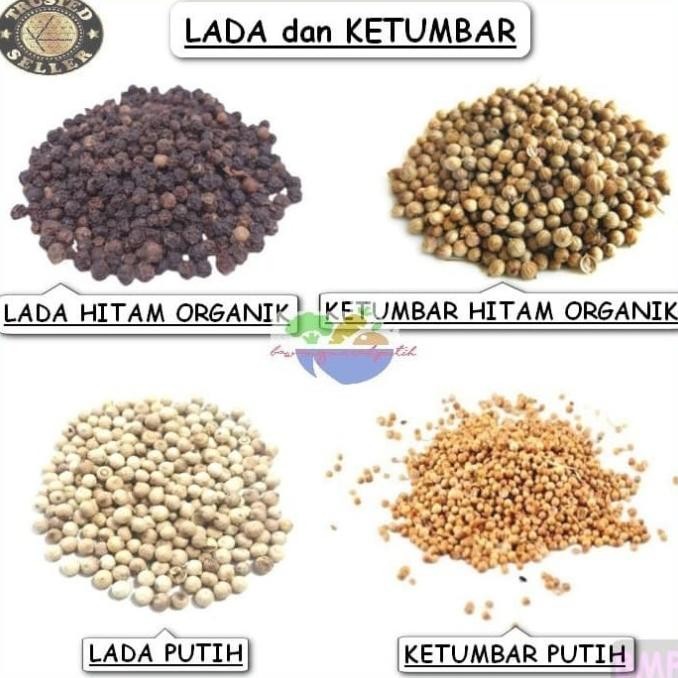 

KETUMBAR HITAM ORGANIK BIJI KETUMBAR PUTIH LADA HITAM PUTIH BUTIR ASLI nUg