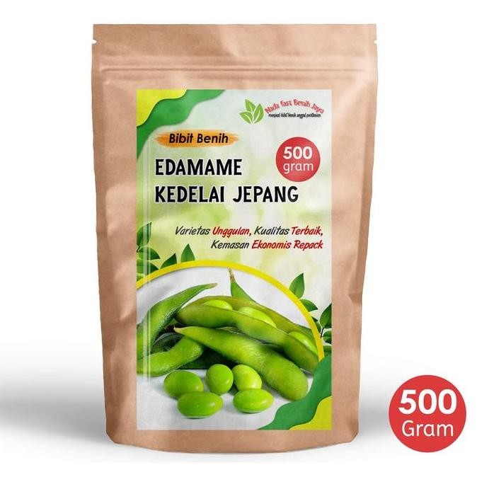 Benih kedelai Edamame  500 gram pilihan  / bibit kedelai jepang / tanaman bibit kedelai tanaman