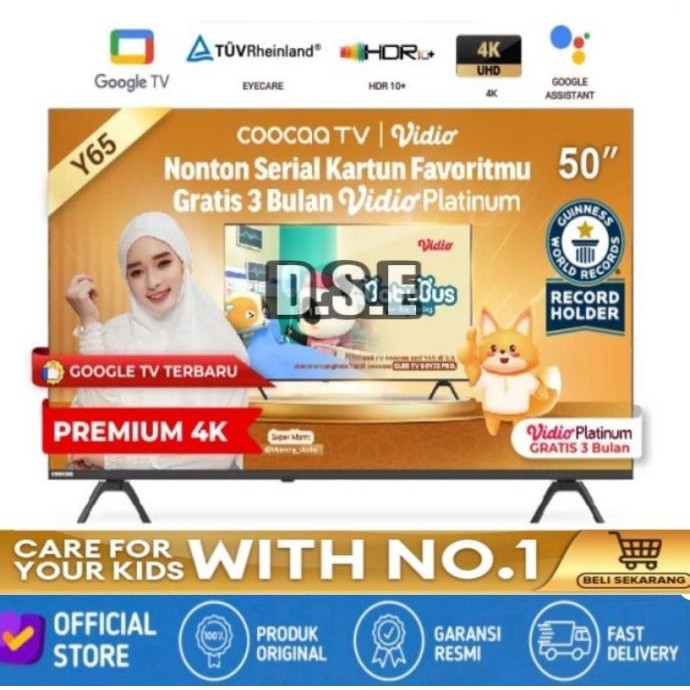 LED TV COOCAA 50 Inch 50S6G PRO ANDROID 10.0 Garansi Resmi