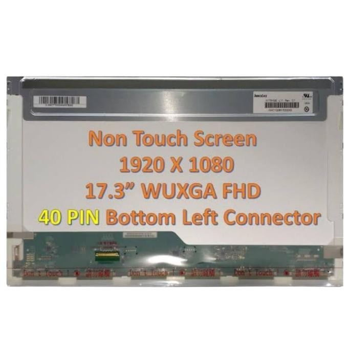 Led Lcd Laptop N173Hge-L11 Lp173Wf1 (Tl)(A1) 17.3 Inch 40 Pin Full Hd New Stok
