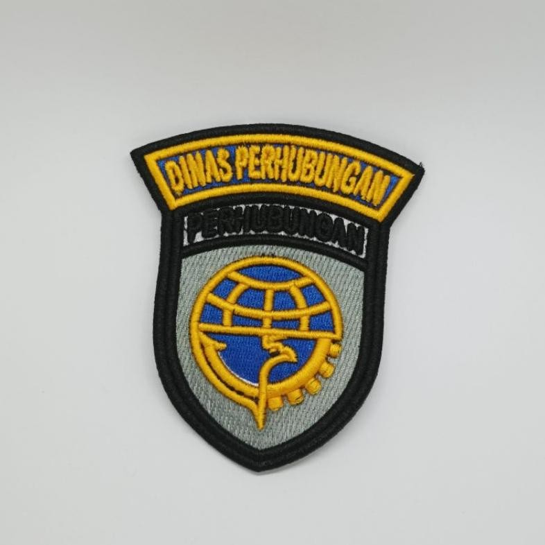 ukd- NI06 Bordir Timbul Lokasi dan Logo Perhubungan / Bordir Logo TImbul Lokasi dan Logo Perhubungan