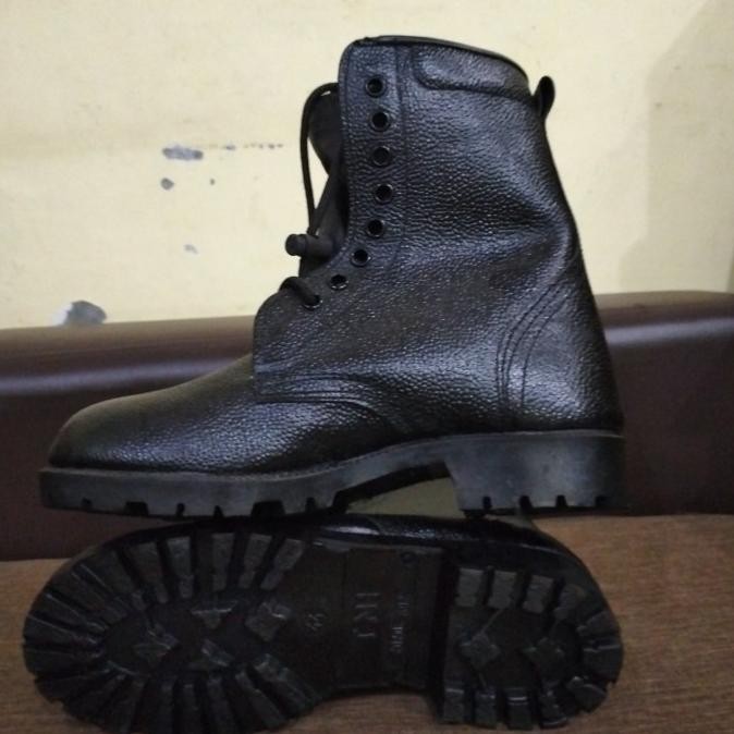 sepatu PDL kulit jeruk jatah TNI