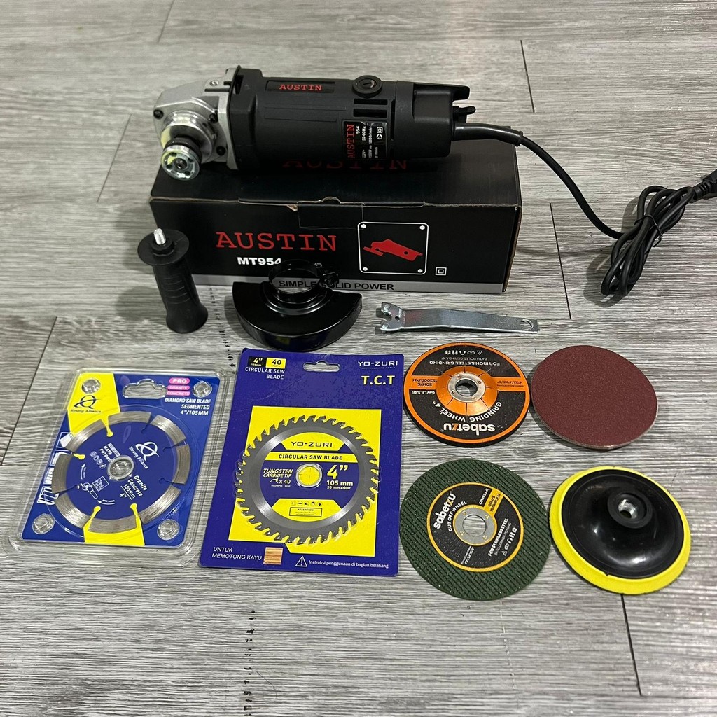 GIMPET mesin gerinda 4inch gerinda tangan murah Ready IWA Mesin Gerinda + aksesories mata gerinda pr