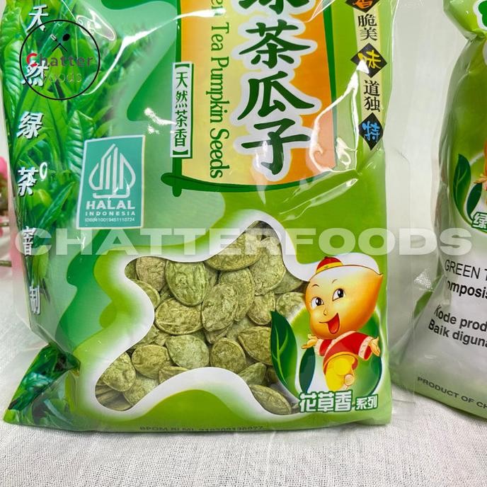 

Promo Green Tea Pumpkin Seeds/ Kuaci Biji Labu Rasa Teh Hijau 250Gr/ Kuaci Labu Chen Liang Ji/ Kuaci Teh Hjiau