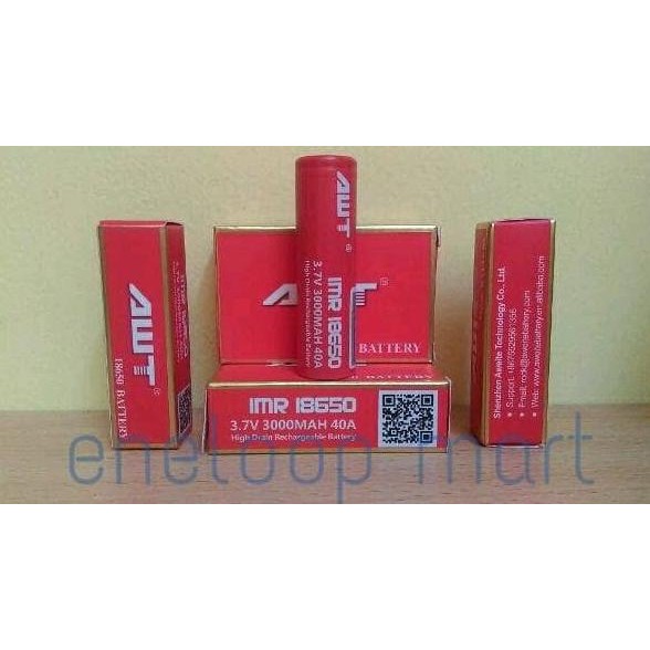 Baterai / Baterai VAPOR AWT 18650 3000Mah 40A