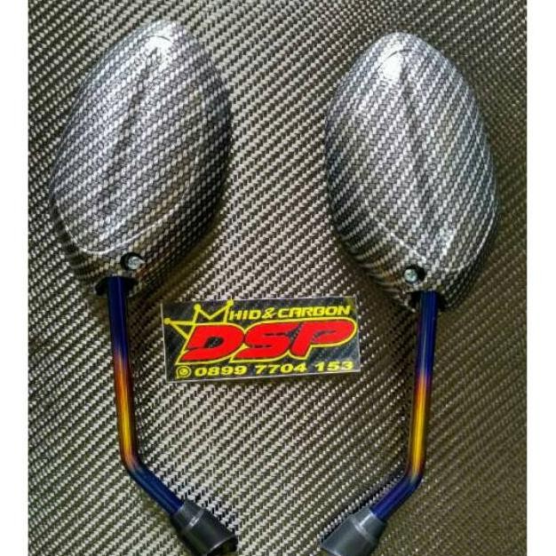 Produk Baru Spion Twotone Carbon Karbon Suzuki Satria Fu Skydrive Skywave