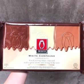 

TULIP WHITE COMPOUND Chocolate Coklat Cokelat Kompon PUTIH Tulip 1 kg liquid