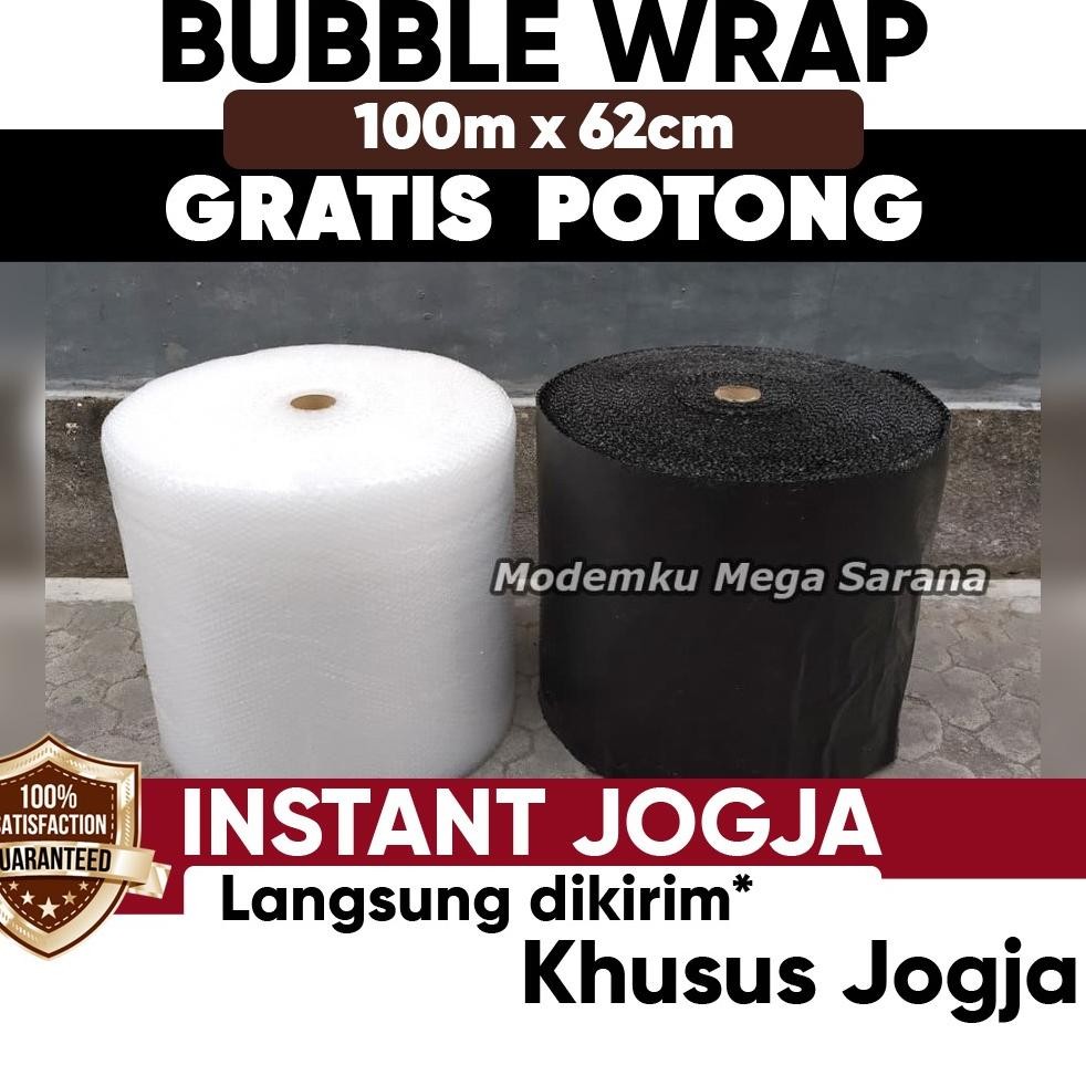 

Th-23 Sip Plastik Bubble Wrap Tebal 1 Roll 100 Meter - Lebar 62Cm - Sleman Jogja Bisa Gojek