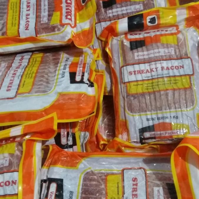 

Pork Streaky Bacon Aroma (1Kg Perpak) Original Dan Terlaris