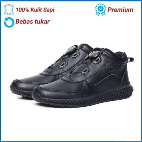 Sepatu Boots Pria Tali Putar Boa Parabellum Pdh Pdl Dinas Polri Tni JS