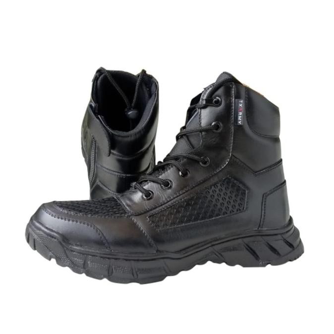 SEPATU PDL PENDEK POLANTAS KULIT SAPI ASLI SEPATU PDL TNI POLRI