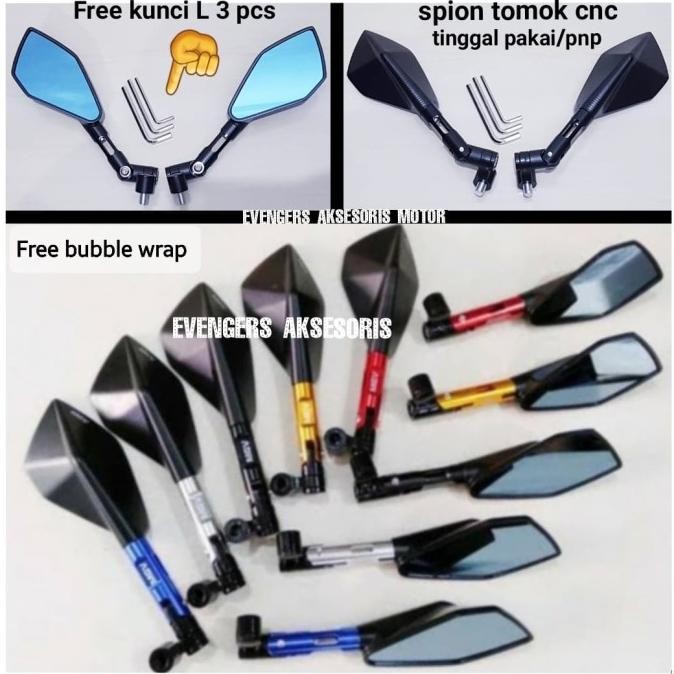 Produk Baru SPION TOMOK CNC VARIASI MOTOR VARIO 160 NEW/PCX 160 NEW/NEW VARIO 160