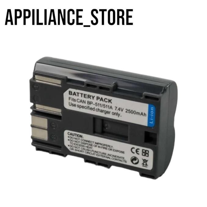 Battery for BP-508 BP-511 BP-511A BP-512 BP-514 2500mAh - A_S