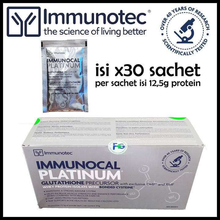 Terlaris Immunocal Platinum Protein / Immunotec Whey Protein Isolate Good Quality