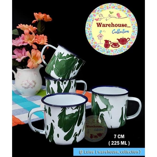 Cangkir Seng Blirik / Cangkir Blirik 7 Cm / Cangkir Enamel Blirik