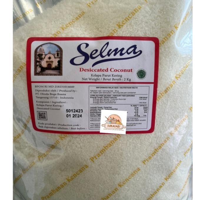 

Selma Coconut Dessicated 2kg kelapa parut kering