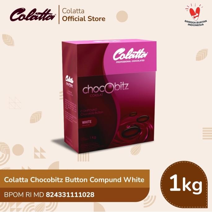 

Colatta Chocobitz Button Compound White - Coklat Putih Batang 1Kg liquid