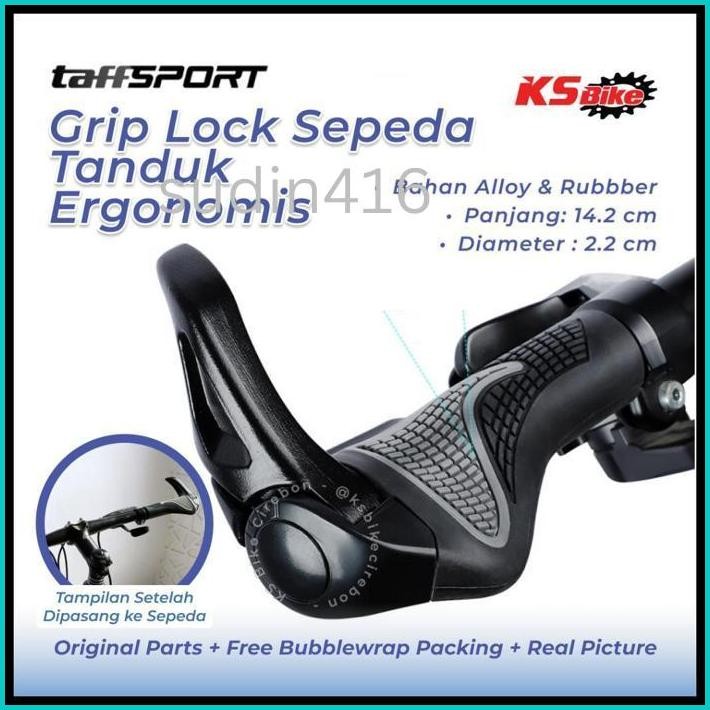 HAND GRIP SEPEDA TANDUK ERGONOMIC RUBBER GAGANG STANG SEPEDA GUNUNG MTB LIPAT BICYCLE GRIP HANFAT SE