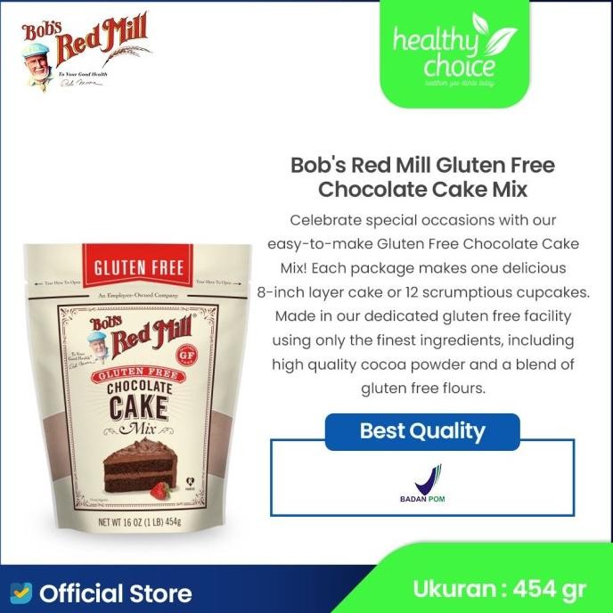 

Bob's Red Mill Gluten Free Chocolate Cake Mix 454 gr liquid