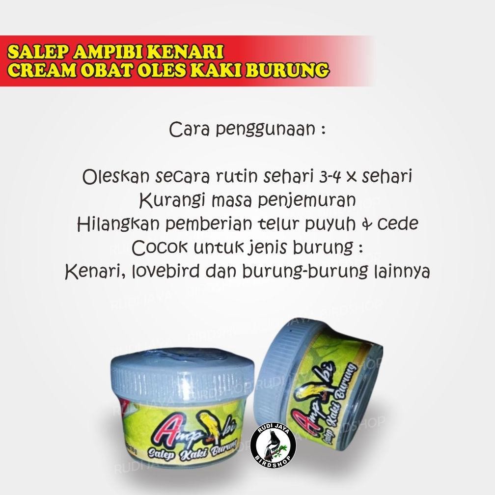 ad-77 jk-54 SALEP AMPIBI KENARI CREAM OBAT OLES KAKI BURUNG MENGOBATI BURUNG SAKIT JAMUR KAKI BUBUL 