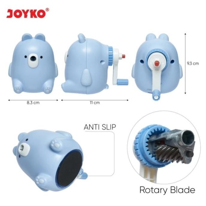 

gd-5 PK32 Sharpener Rautan Pensil A164CO - Serutan Putar JOYKO A-164CO Anti Slip Terlaris Sale