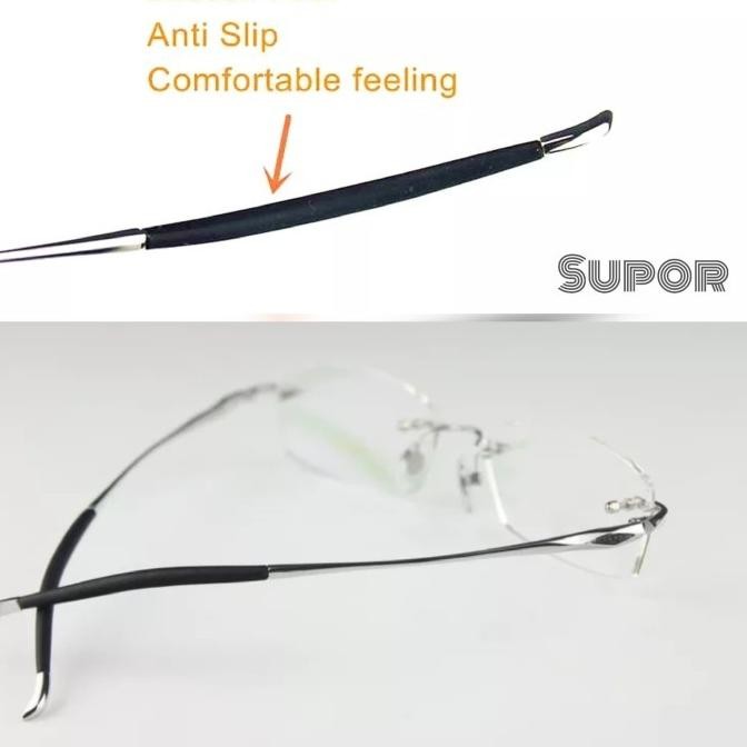 Murah Fl7 Frame Kacamata Frameless Kaca Mata Minus Plus Pria Wanita Rimless