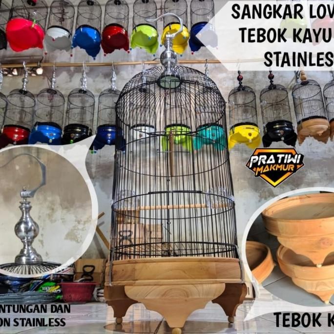 Sangkar Ram Lovebird Kapsul Tebok Kayu Full Set | BEST QUALITY