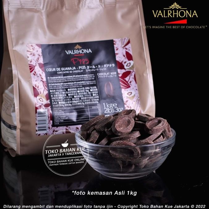 

Valrhona P125 Coeur de Guanaja 100gr 80% Dark Chocolate Couverture liquid