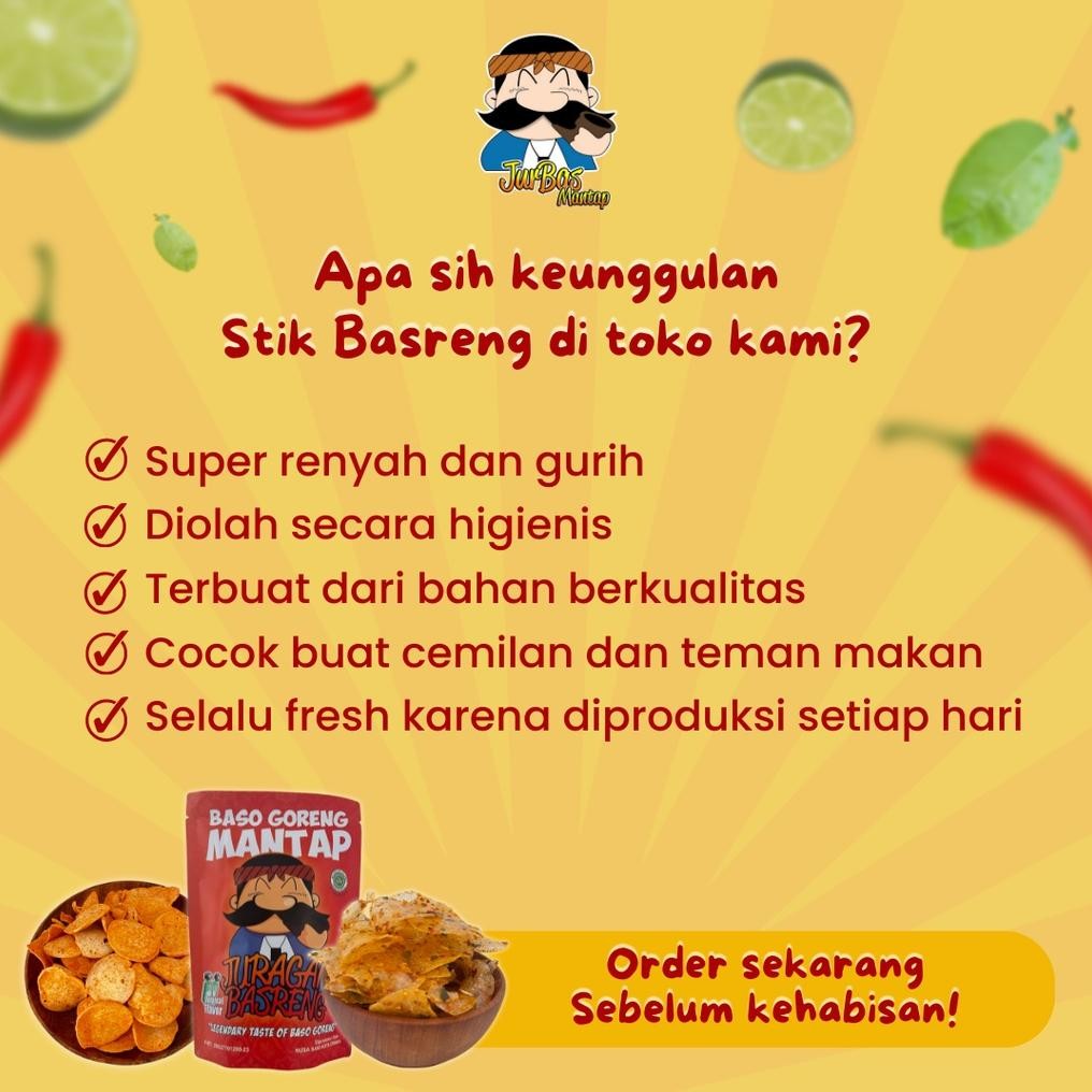

HJ Basreng 500 gram Bumbu Basah Pedas Jeruk