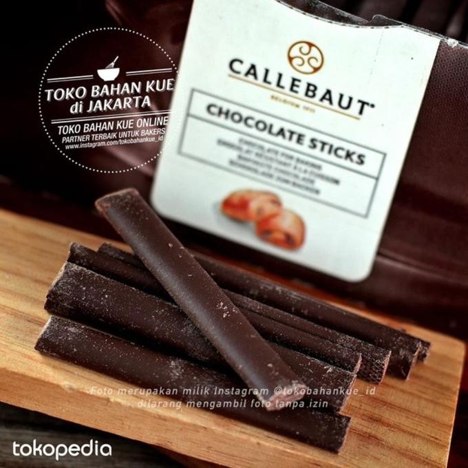 

Callebaut Dark Chocolate Baton Baking Sticks 250gr 44% Cokelat Batons liquid