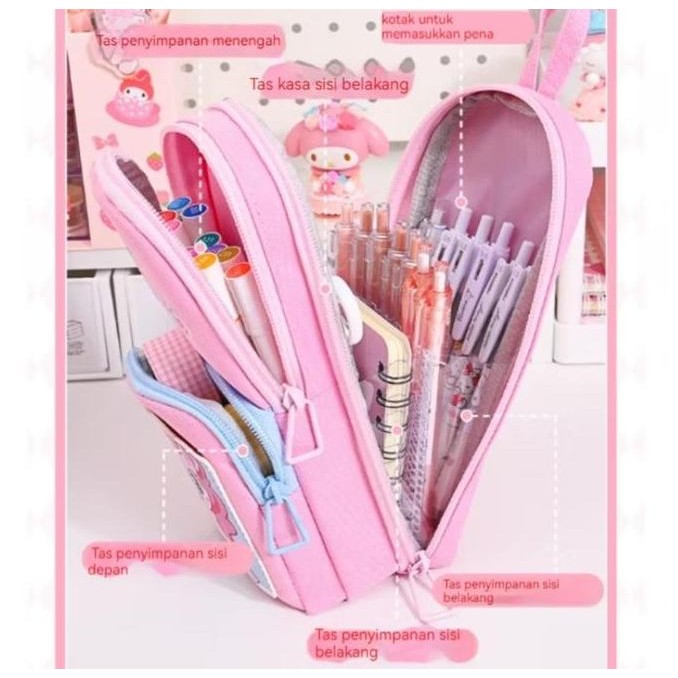 

TEMPAT PENSIL KARTUN LUCU 6 LAPIS / PENCIL CASE ANAK PEREMPUAN BESAR KANVAS 6 RUANG / KOTAK PENSIL ANAK SEKOLAH kotak pensil tingkat liquid