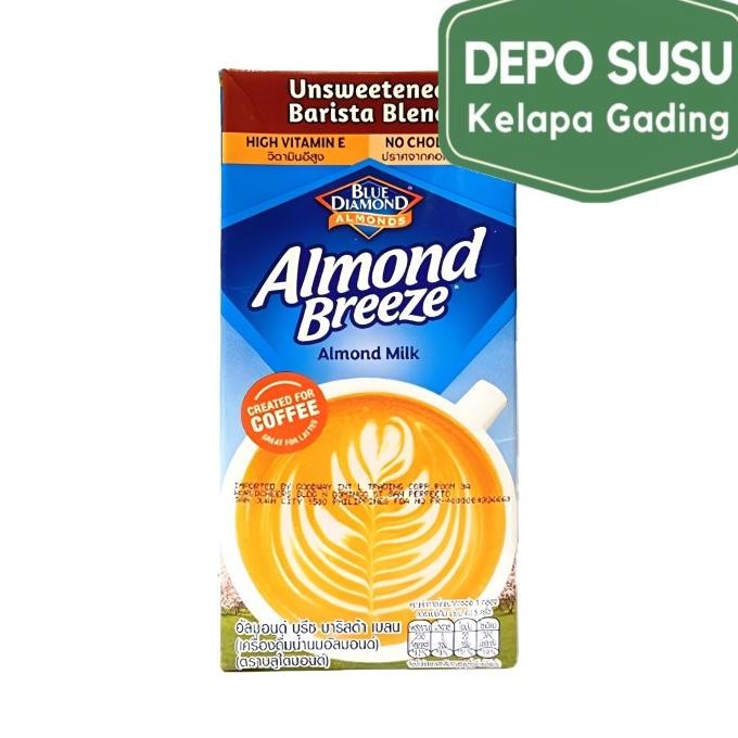 

Almond Breeze Barista Milk Unsweetened 1L Susu Blue Diamond Baristas Promo