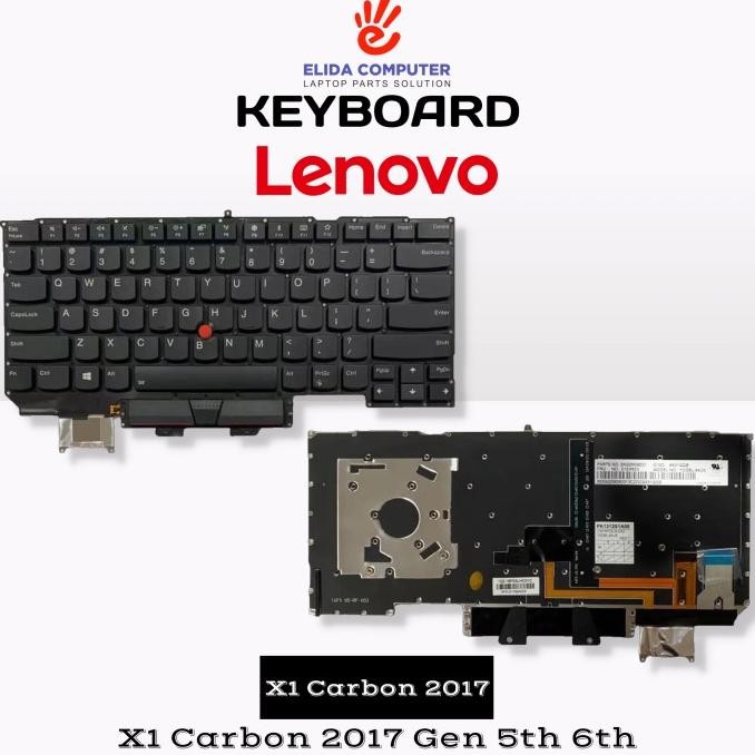 Keyboard Lenovo Thinkpad X1 Carbon X1C Gen 5Th 6Th 2017 Sn20M08031 New Stok