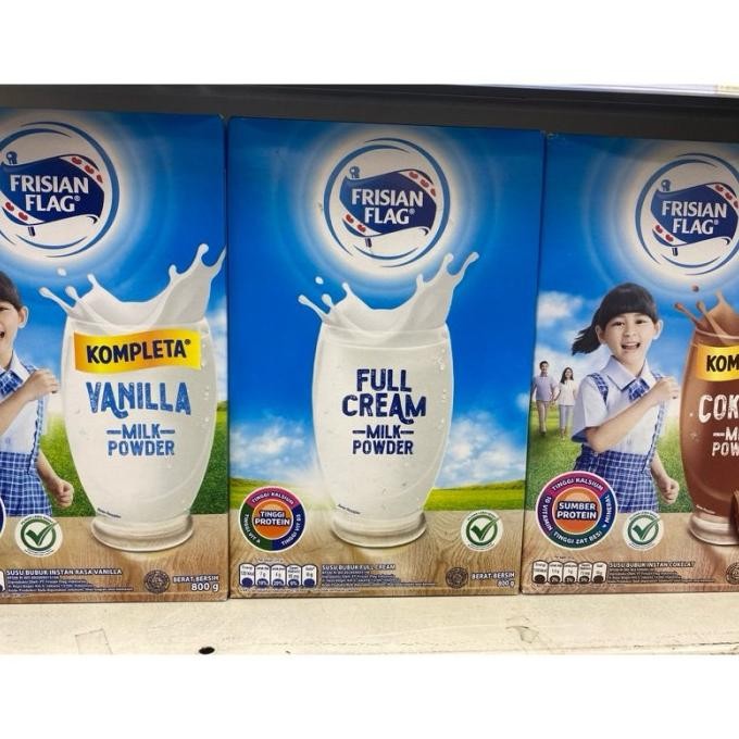 

Frisian Flag Susu Bubuk Fullcream / Vanila / Coklat 800G Terbaru