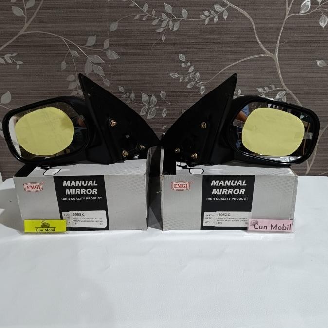 Kaca spion Avanza Xenia 2007-2011 manual crome tanpa lampu sein