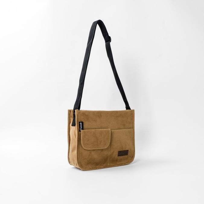 Pamole - Hellen Series Sling Bag Tas Wanita Bahan Corduroy
