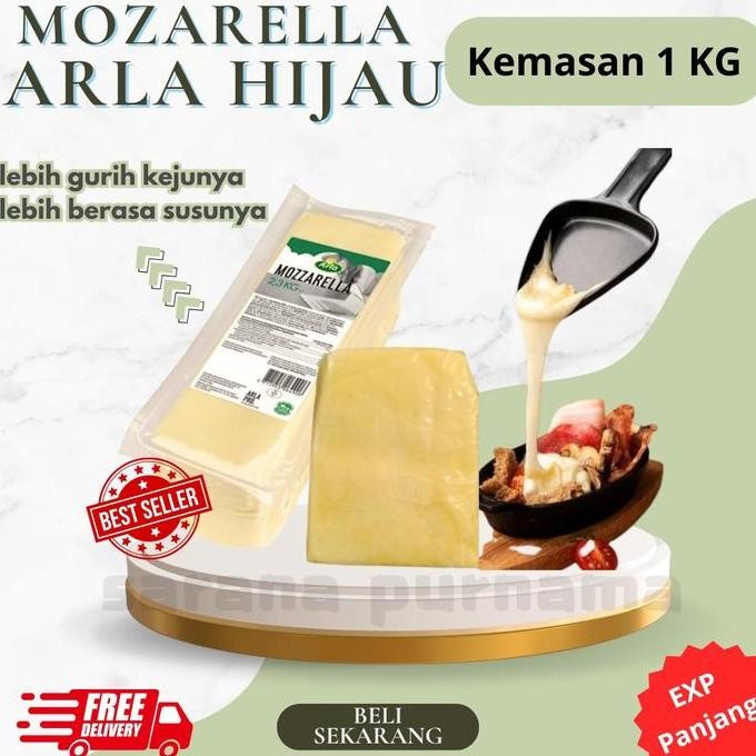 Keju Mozarella Arla 1 Kg (Halal) Cheese Mozarella Promo