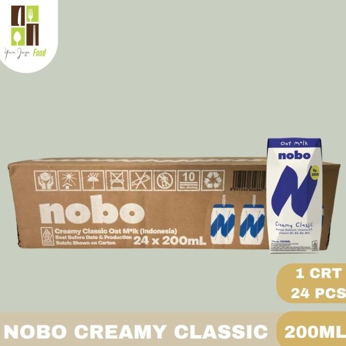 

Oatside Nobo Creamy Classic / Oat Milk / Oat Drink / Minuman Bergizi Kemasan 200Ml 1Karton 24Pcs Terbaru