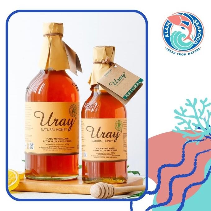 

Madu Uray Natural Honey 875Gr Grade A+ With Royal Jelly & Bee Pollen Best Seller