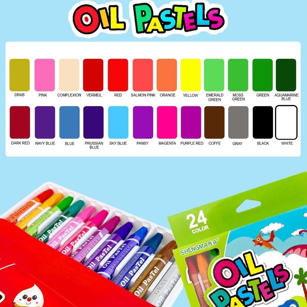 

By05 t-56 Crayon Anak Mewarnai 24PCS/ Krayon Anak Oils Pastels Animasi 660924 Original Viral