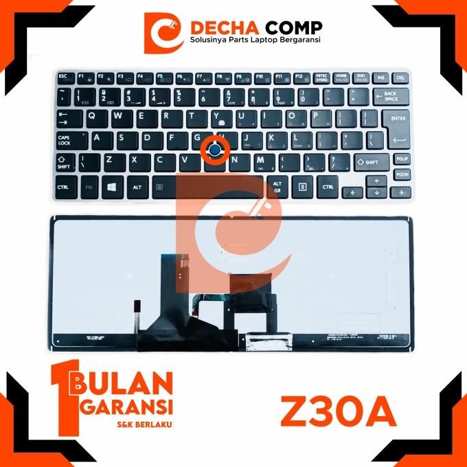 Keyboard Toshiba Portege Z30 Z30-A Z30-B Z30T-Z Pointer + Backlight New Stok