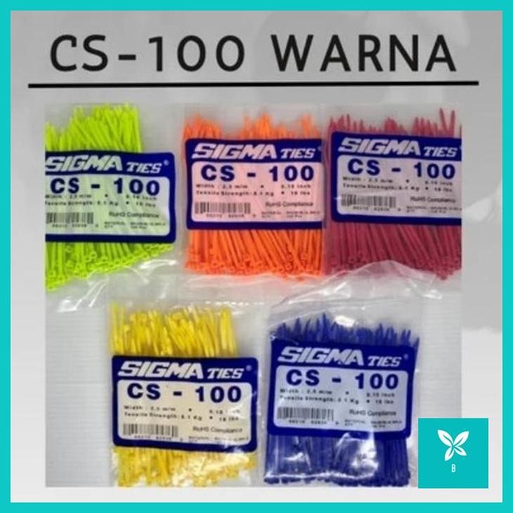 

| PC | KABEL TIS CABLE TIES CS-100 CS 100 WARNA 10CM SIGMA ORIGINAL PER 1TIES