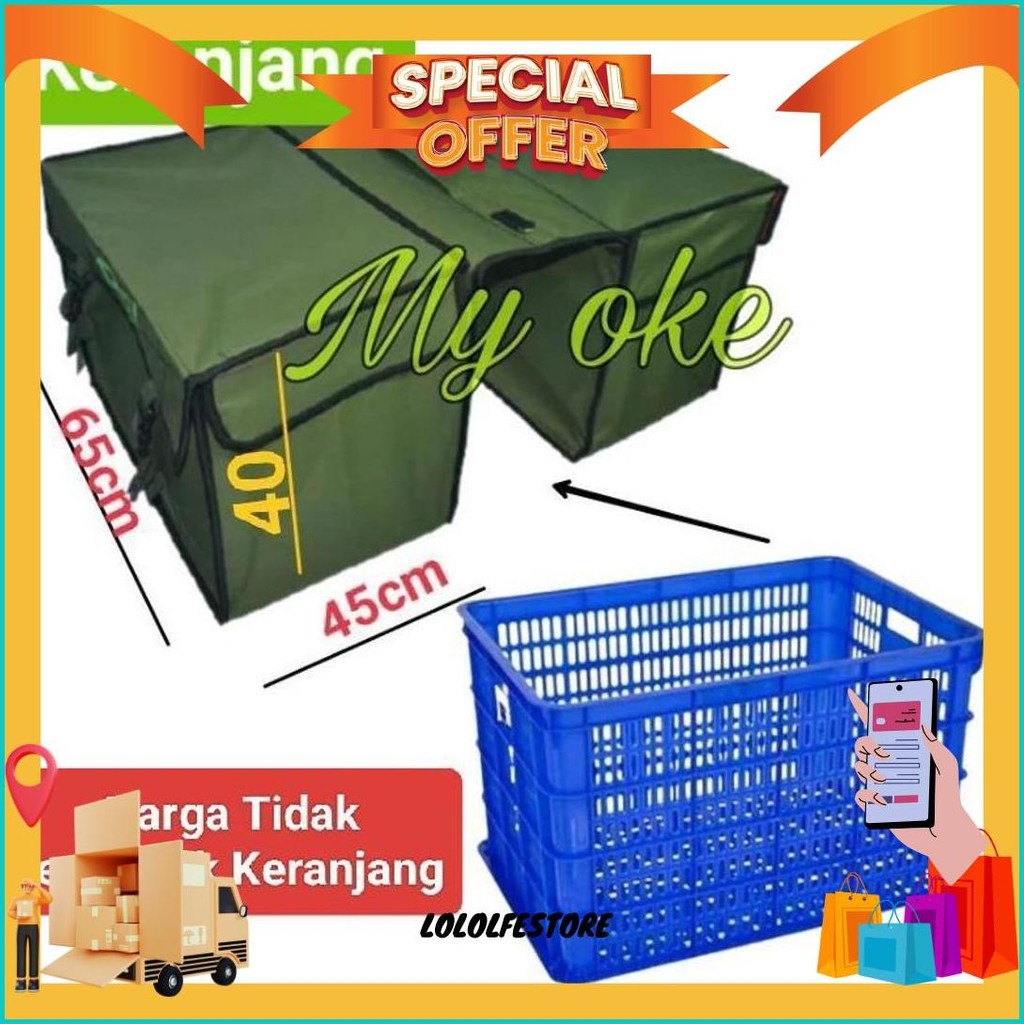 Tas Obrok Motor Kurir Barang Super Jumbo Keranjang Termurah Banget
