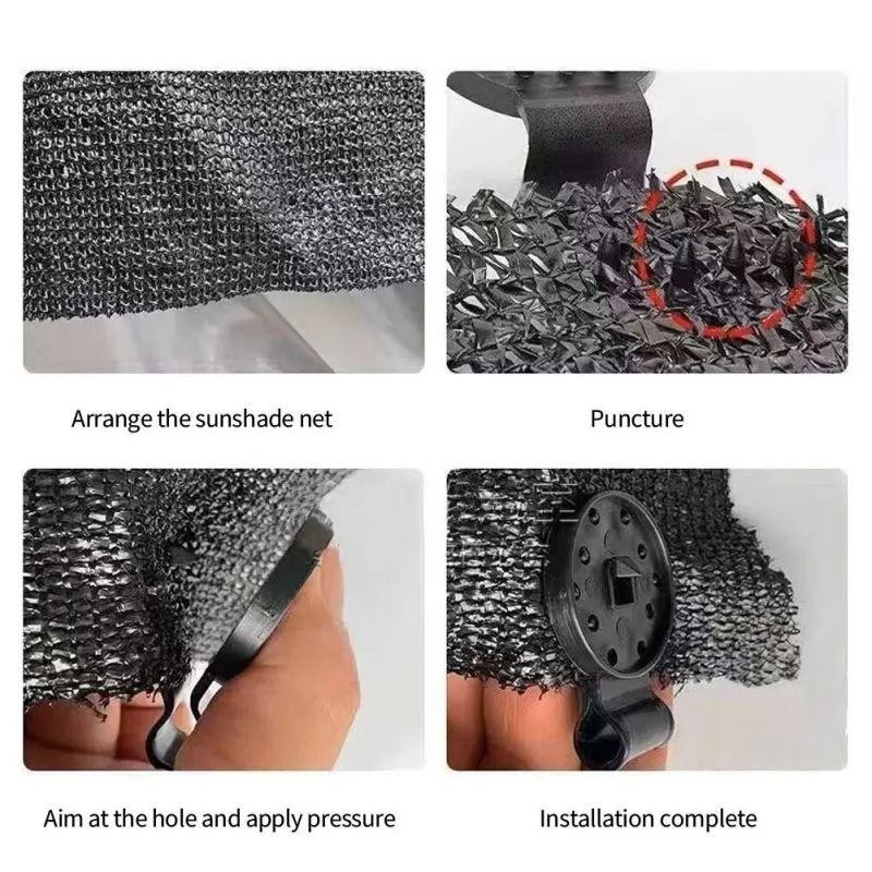 50Pcs Klip Paranet Bulat Jepitan Paranet Jaring Cantolan Paranet Klip Jaring Paranet Klip Penjepit P