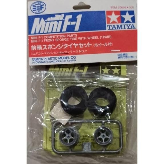 Promo Tamiya Mini 4WD 25002 - Mini F-1 Front Sponge Tire With Wheel (1 Pair) COD